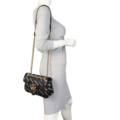 Gucci x Balenciaga The Hacker Project GG Marmont Matelasse Small Shoulder Bag
