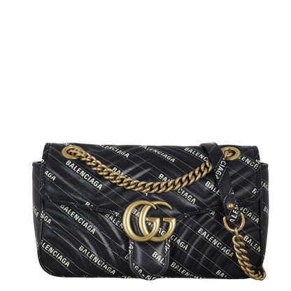 Gucci x Balenciaga The Hacker Project GG Marmont Matelasse Small Shoulder Bag