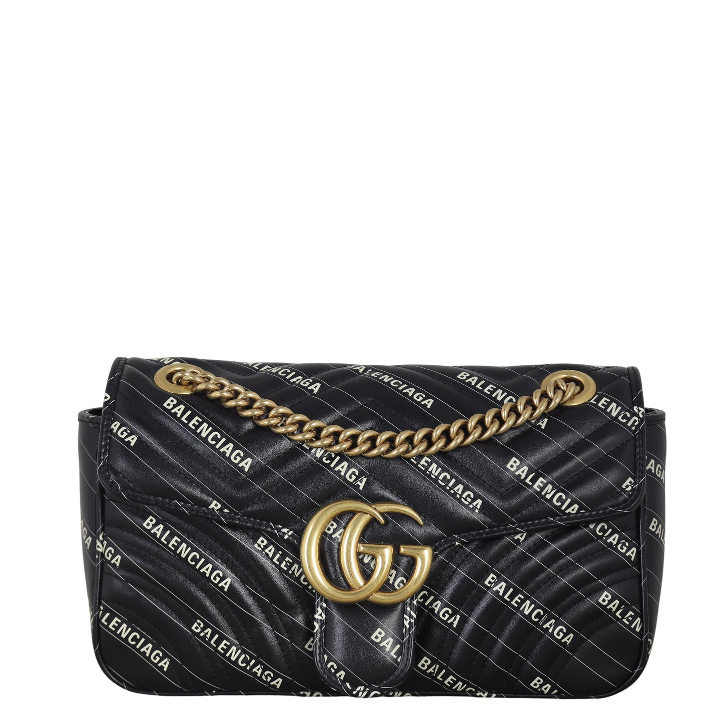 Gucci x Balenciaga The Hacker Project GG Marmont Matelasse Small Shoulder Bag