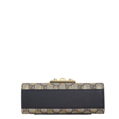 Gucci GG Supreme Bees Padlock Shoulder Bag