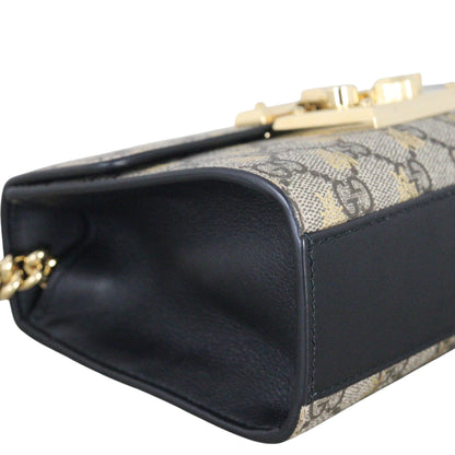 Gucci GG Supreme Bees Padlock Shoulder Bag