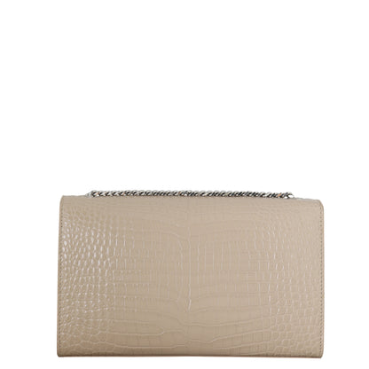 Saint Laurent Kate Tassel Chain Bag Medium Croc-Embossed