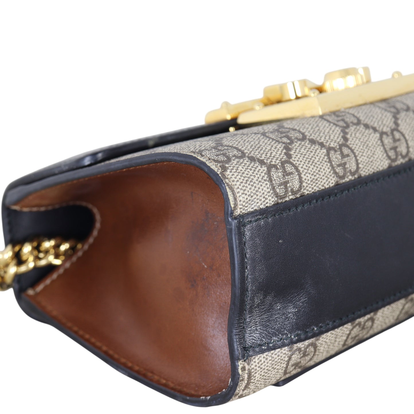 Gucci GG Supreme Padlock Small Shoulder Bag