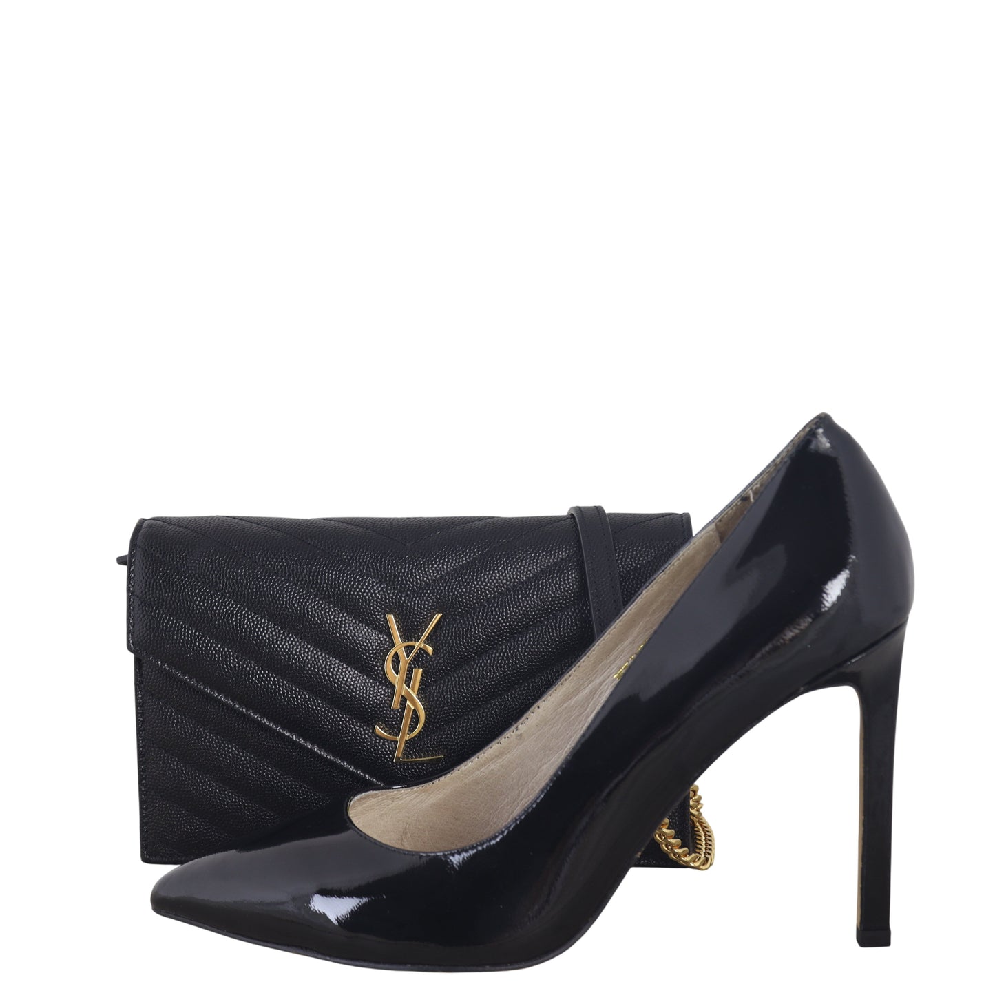 Saint Laurent Cassandre Envelope Chain Wallet