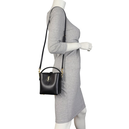 Saint Laurent Le 37 Mini Leather Bucket Bag
