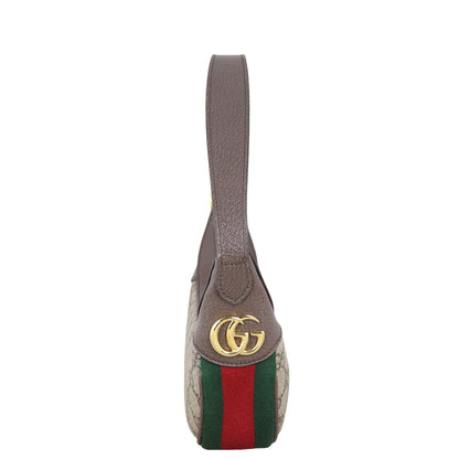 Gucci Ophidia GG Supreme Mini Crescent Shoulder Bag