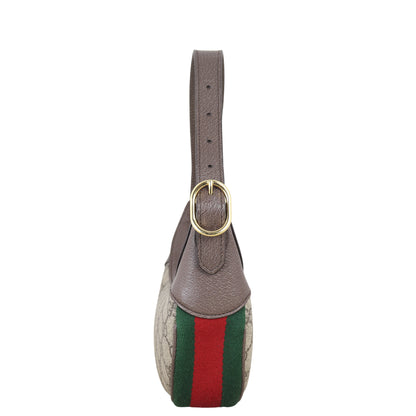 Gucci Ophidia GG Supreme Mini Crescent Shoulder Bag