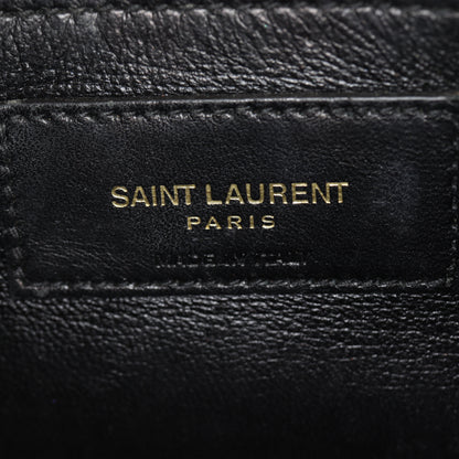 Saint Laurent Kate Tassel Chain Bag Small Croc-Embossed