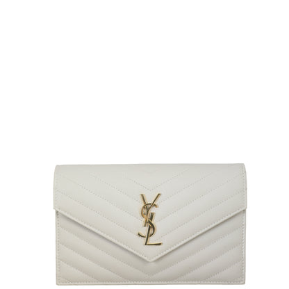 Saint Laurent Cassandre Envelope Chain Wallet