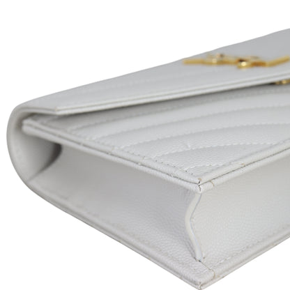 Saint Laurent Cassandre Envelope Chain Wallet