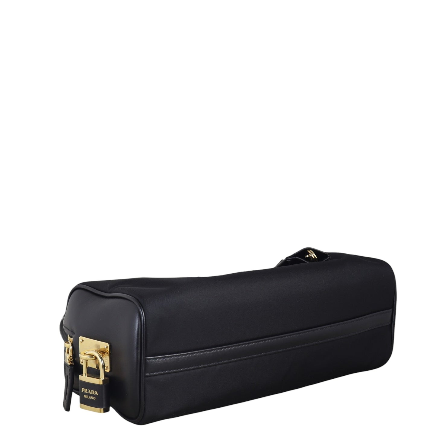 Prada Re-Nylon Padlock Shoulder Bag Medium