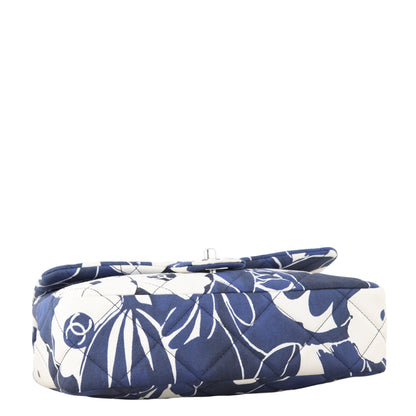 Chanel Single Flap Medium Floral Silk
