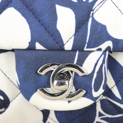 Chanel Single Flap Medium Floral Silk