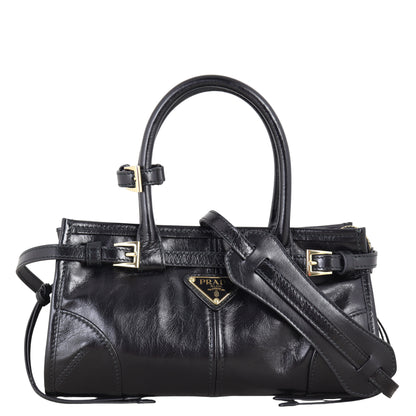 Prada Vitello Shine Bonnie Shoulder Bag Mini