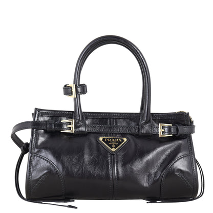 Prada Vitello Shine Bonnie Shoulder Bag Mini