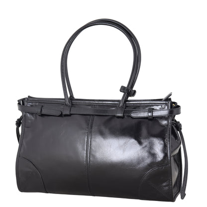Prada Vitello Shine Bonnie Shoulder Bag Large