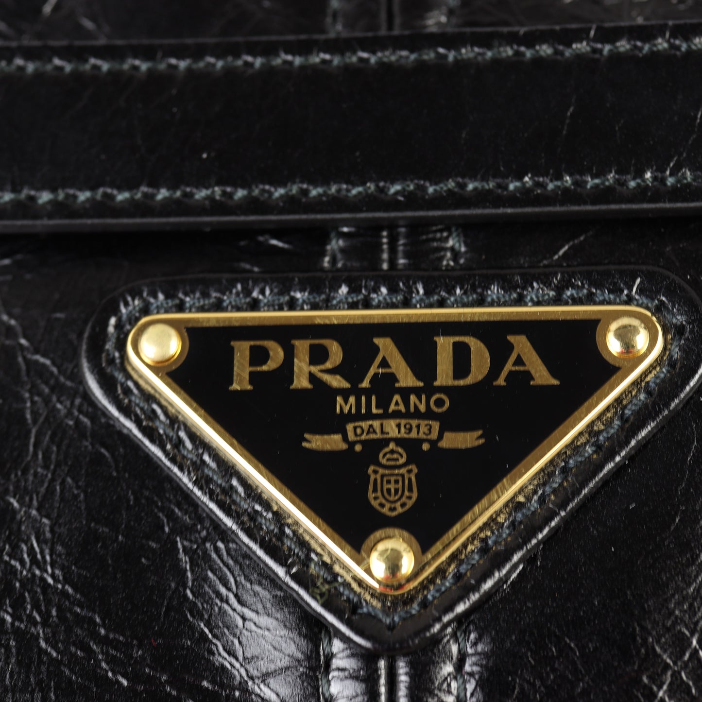 Prada Vitello Shine Bonnie Shoulder Bag Large