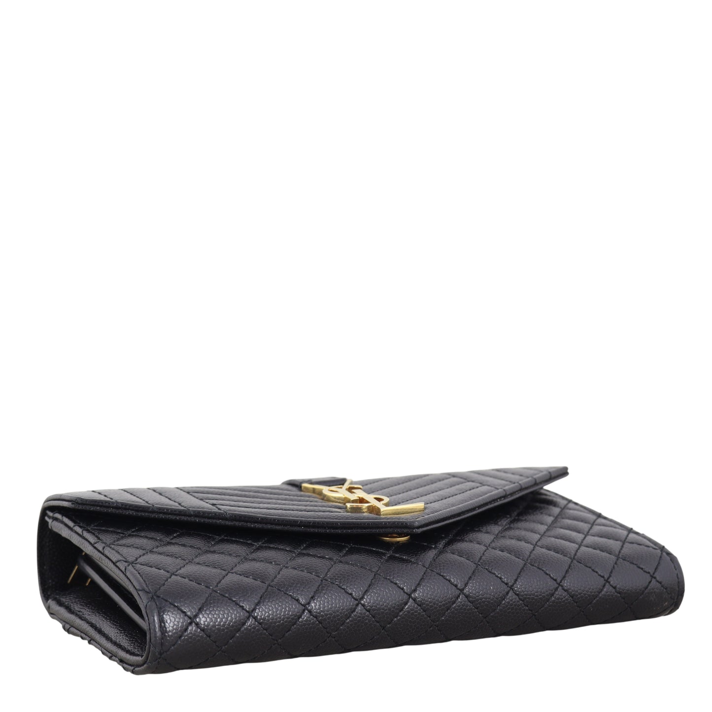 Saint Laurent Monogram Mix Matelasse Envelope Wallet
