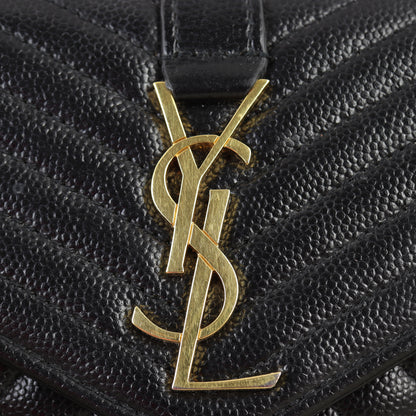 Saint Laurent Monogram Mix Matelasse Envelope Wallet