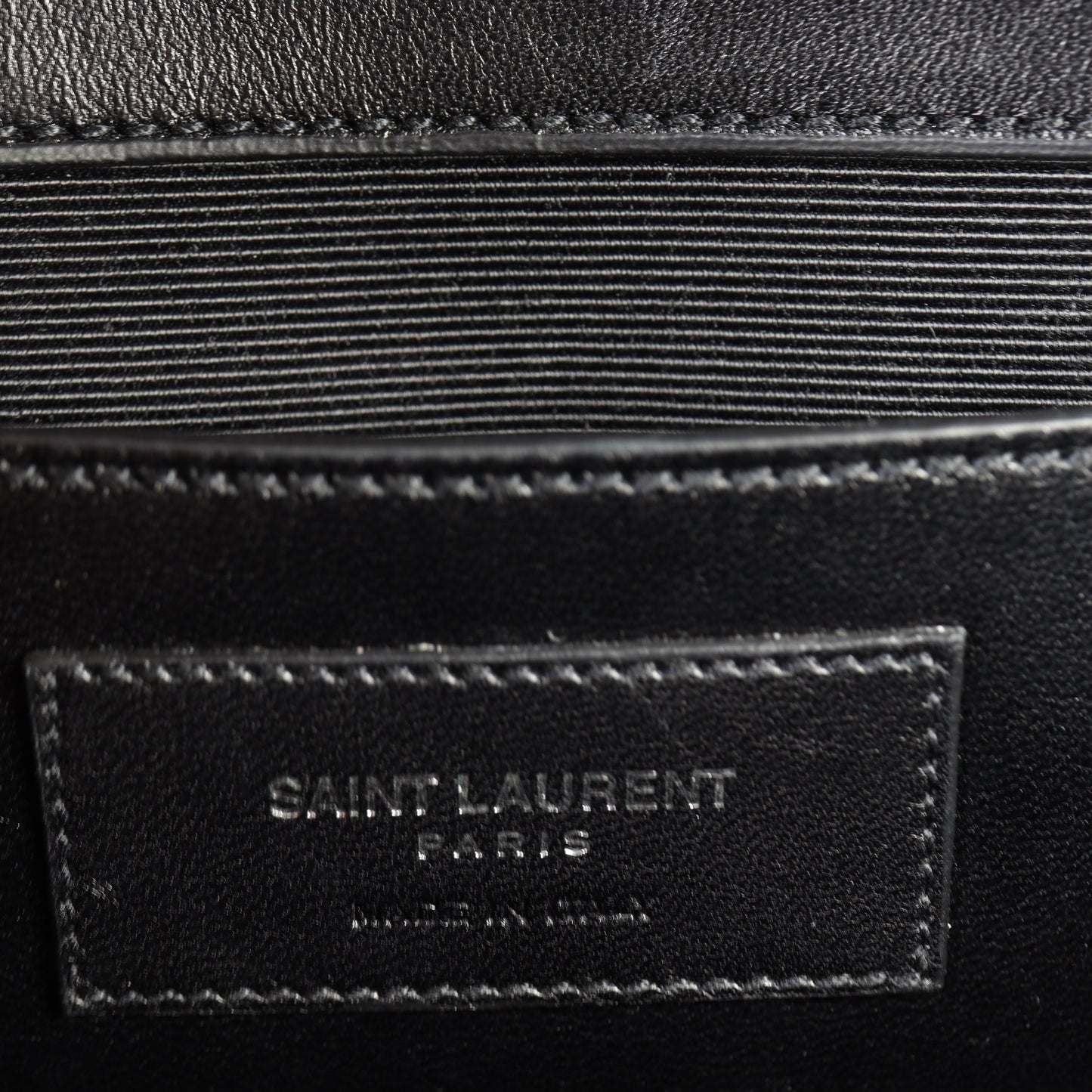 Saint Laurent Kate Crystal-Embellished Suede Chain Bag