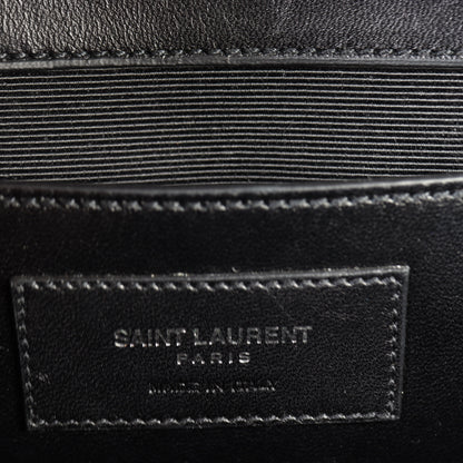 Saint Laurent Kate Crystal-Embellished Suede Chain Bag