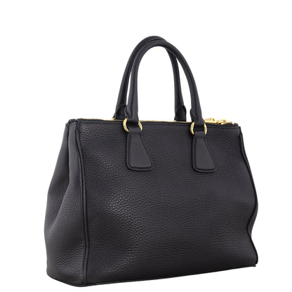 Prada Vitello Daino Double Zip Tote