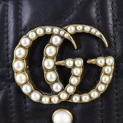 Gucci Marmont Matelasse Pearl Embellished Small Camera Bag