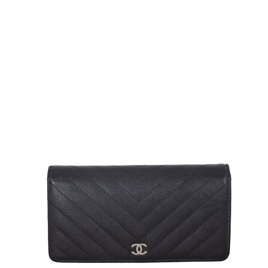 Chanel CC Yen Wallet Chevron