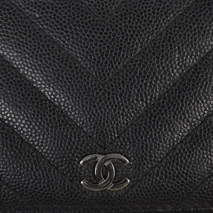Chanel CC Yen Wallet Chevron