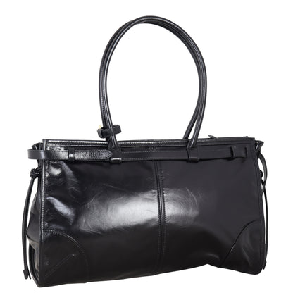 Prada Vitello Shine Bonnie Shoulder Bag Large