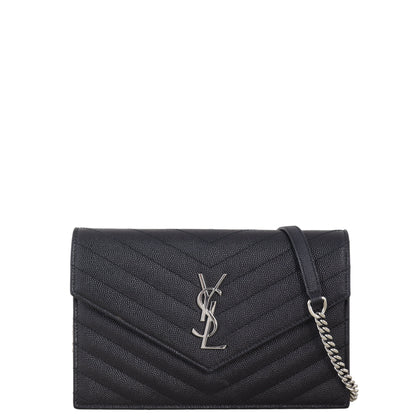 Saint Laurent Cassandre Envelope Chain Wallet