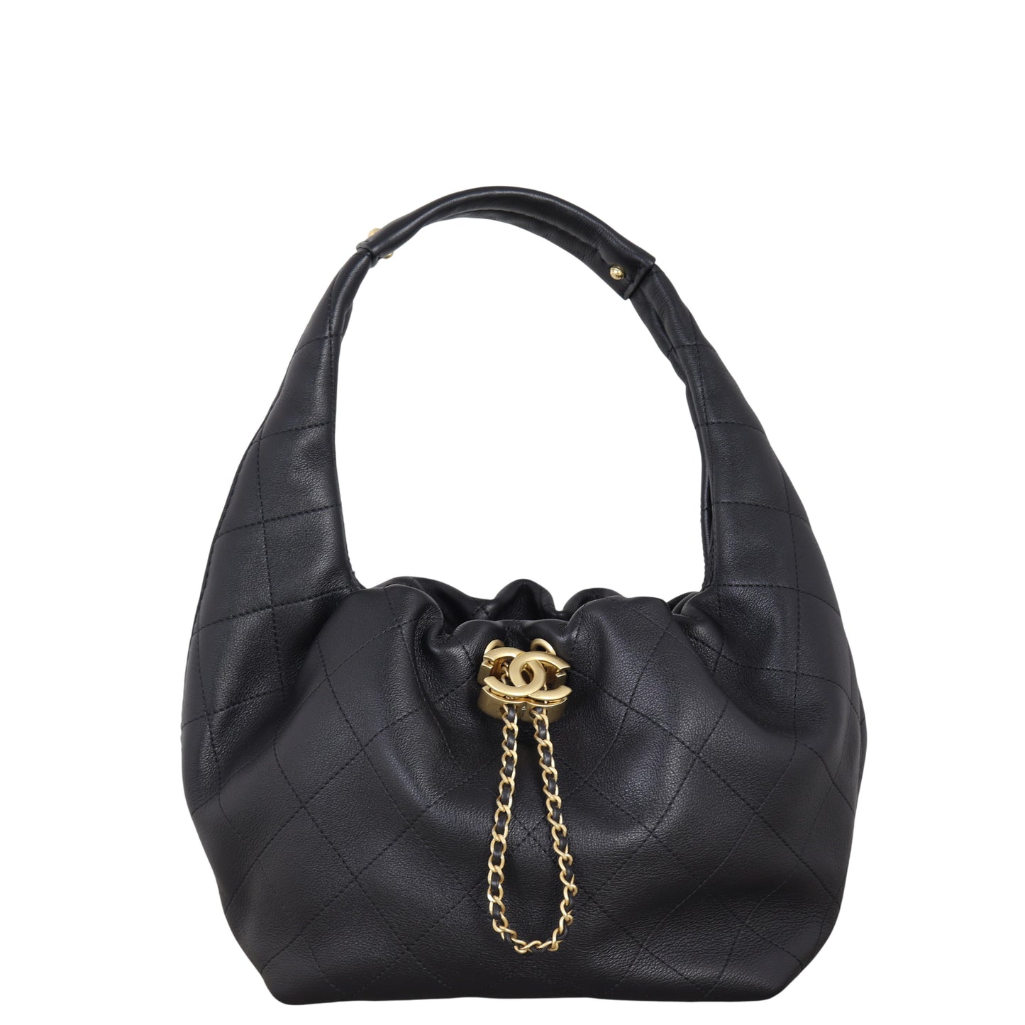 Chanel CC Drawstring Hobo