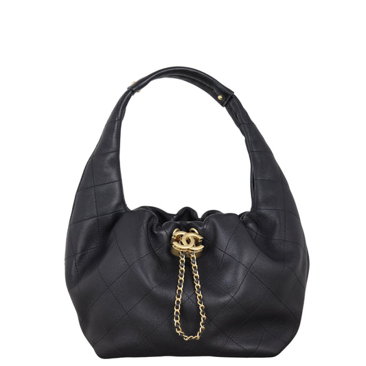 Chanel CC Drawstring Hobo
