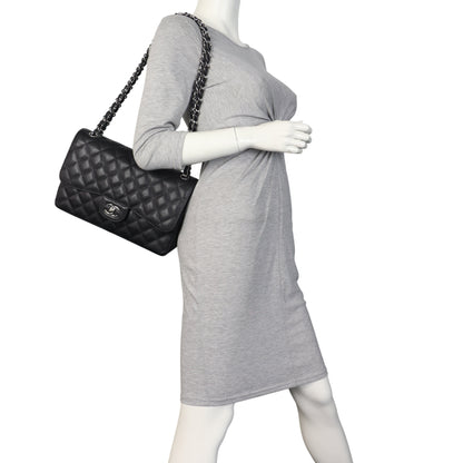 Chanel Classic Double Flap Jumbo Caviar