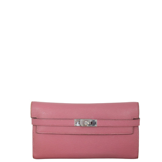 Hermes Kelly Classic Long Wallet Chevre Mysore