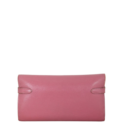 Hermes Kelly Classic Long Wallet Chevre Mysore