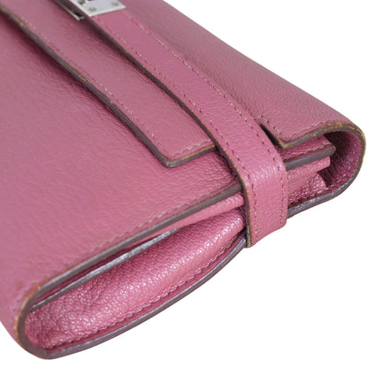 Hermes Kelly Classic Long Wallet Chevre Mysore
