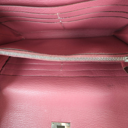 Hermes Kelly Classic Long Wallet Chevre Mysore