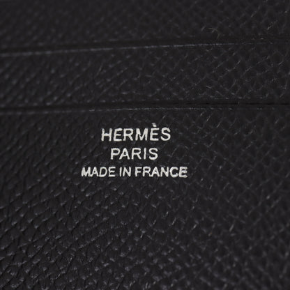 Hermes Citizen Twill Compact Card Holder Epsom