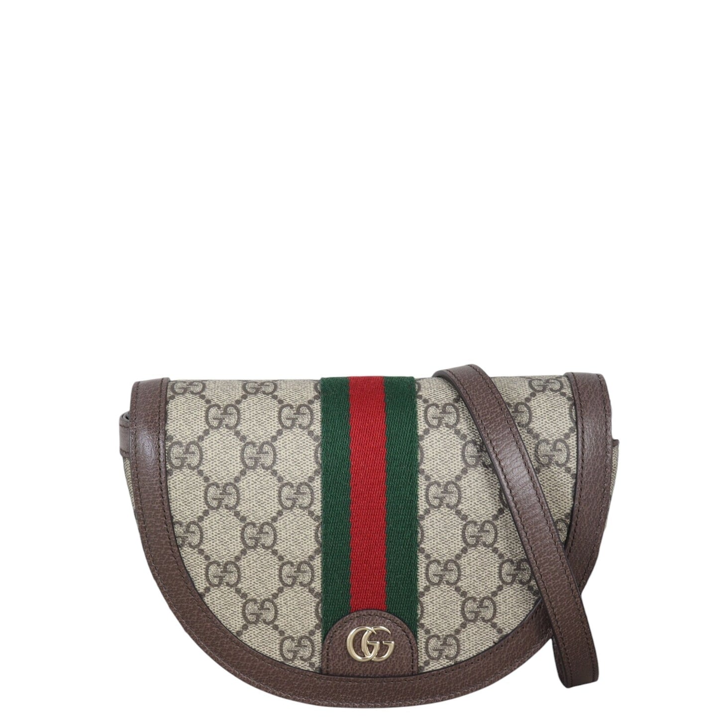 Gucci Ophidia GG Supreme Half Moon Shoulder Bag