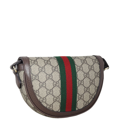 Gucci Ophidia GG Supreme Half Moon Shoulder Bag