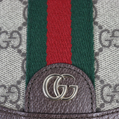 Gucci Ophidia GG Supreme Half Moon Shoulder Bag