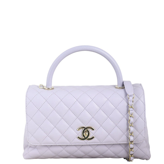 Chanel Coco Top Handle Flap Bag Medium