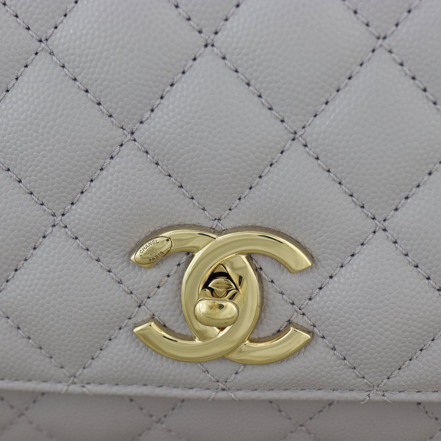 Chanel Coco Top Handle Flap Bag Medium