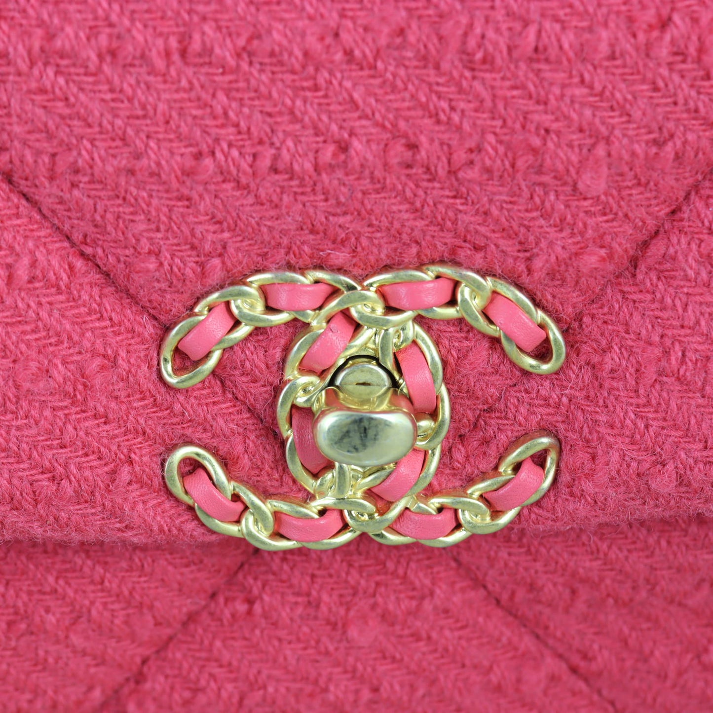 Chanel 19 Tweed Flap Bag Large