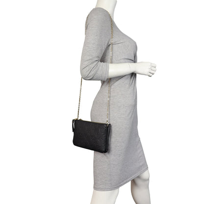 Louis Vuitton Double Zip Pochette Monogram Empreinte