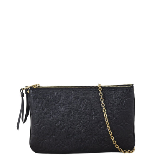 Louis Vuitton Double Zip Pochette Monogram Empreinte