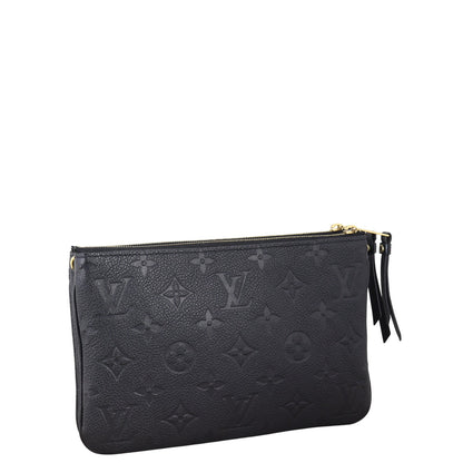 Louis Vuitton Double Zip Pochette Monogram Empreinte