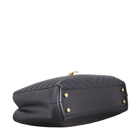 Saint Laurent Chevron Shopping Tote