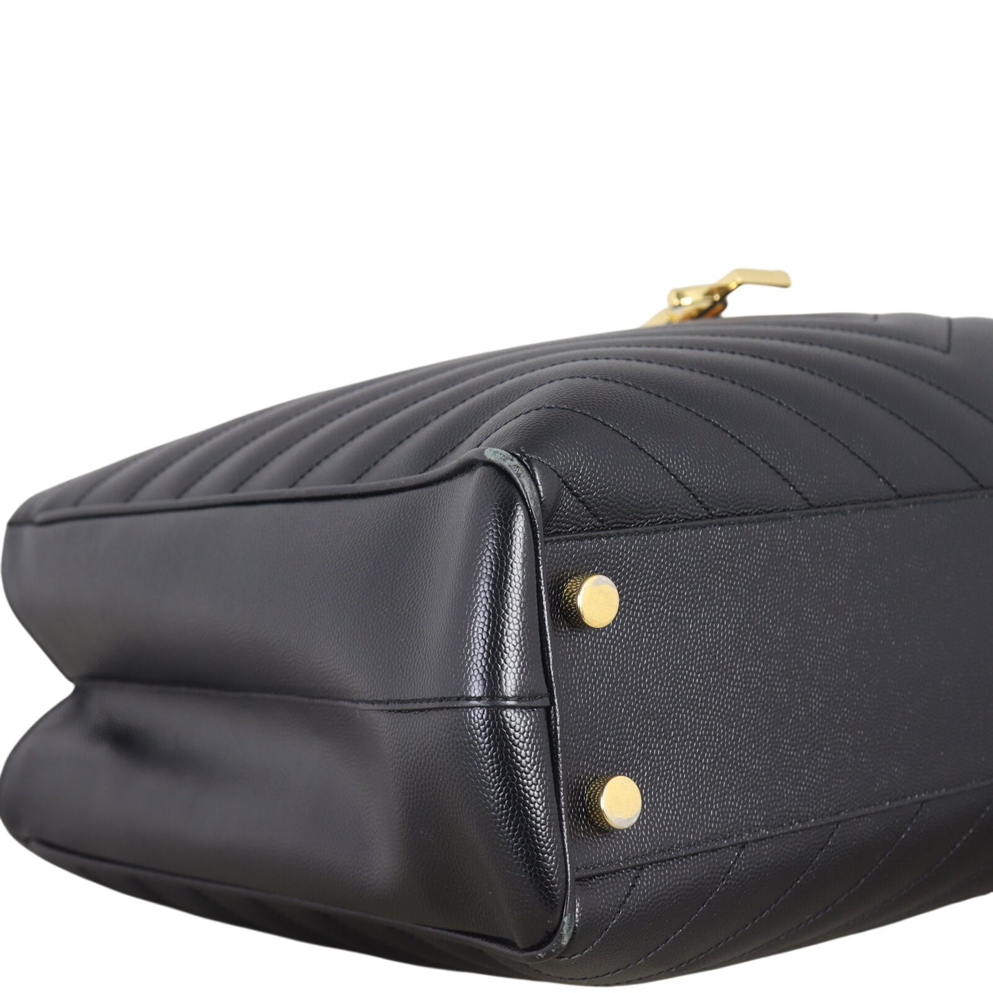 Saint Laurent Chevron Shopping Tote